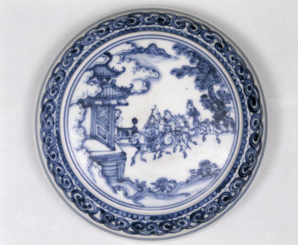 图片[2]-Blue and white figure box-China Archive